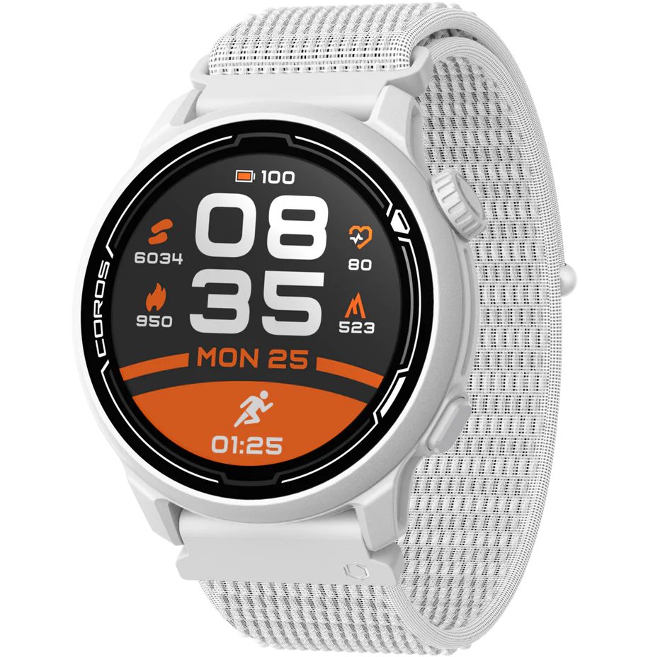 Montre Coros PACE 2 Nylon GPS Sport France Blanche | VJE-5681901